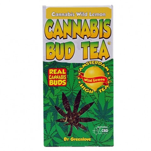 Konopný čaj Cannabis Bud Tea Amsterdam high s obsahom prírodného CBD.