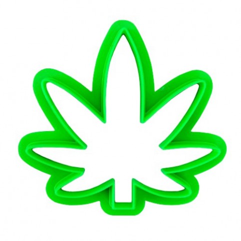 Formička vykrajovač na koláče a sušienky Cannabis Leaf (marihuanový list)