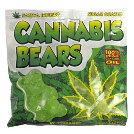 marihuanové cukríky medvedíky s konopným olejom